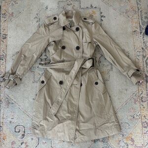 Banana Republic Beige Double-Breasted Trench Coat